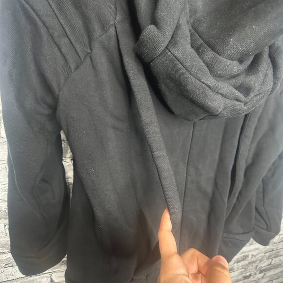 EUC JNBY Black Zip Up Hoodie Size Large (100% Cotton) - Picture 6 of 16